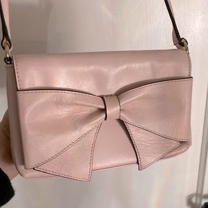 Kate Spade pink bow evening mini bag